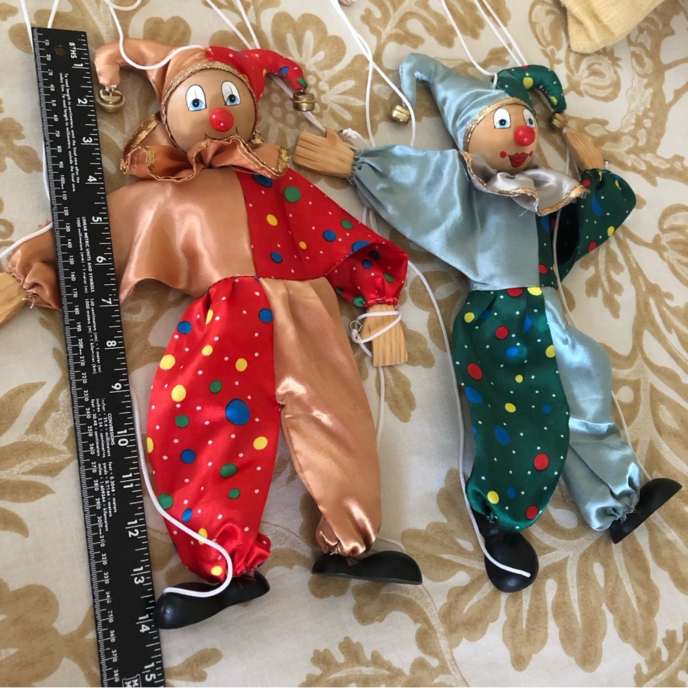 Set of Court Jester Marionettes